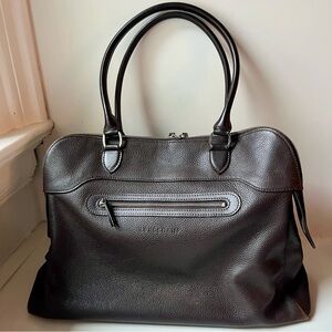 Longchamp Le Foulonné Shoulder Bag in Mocha Brown